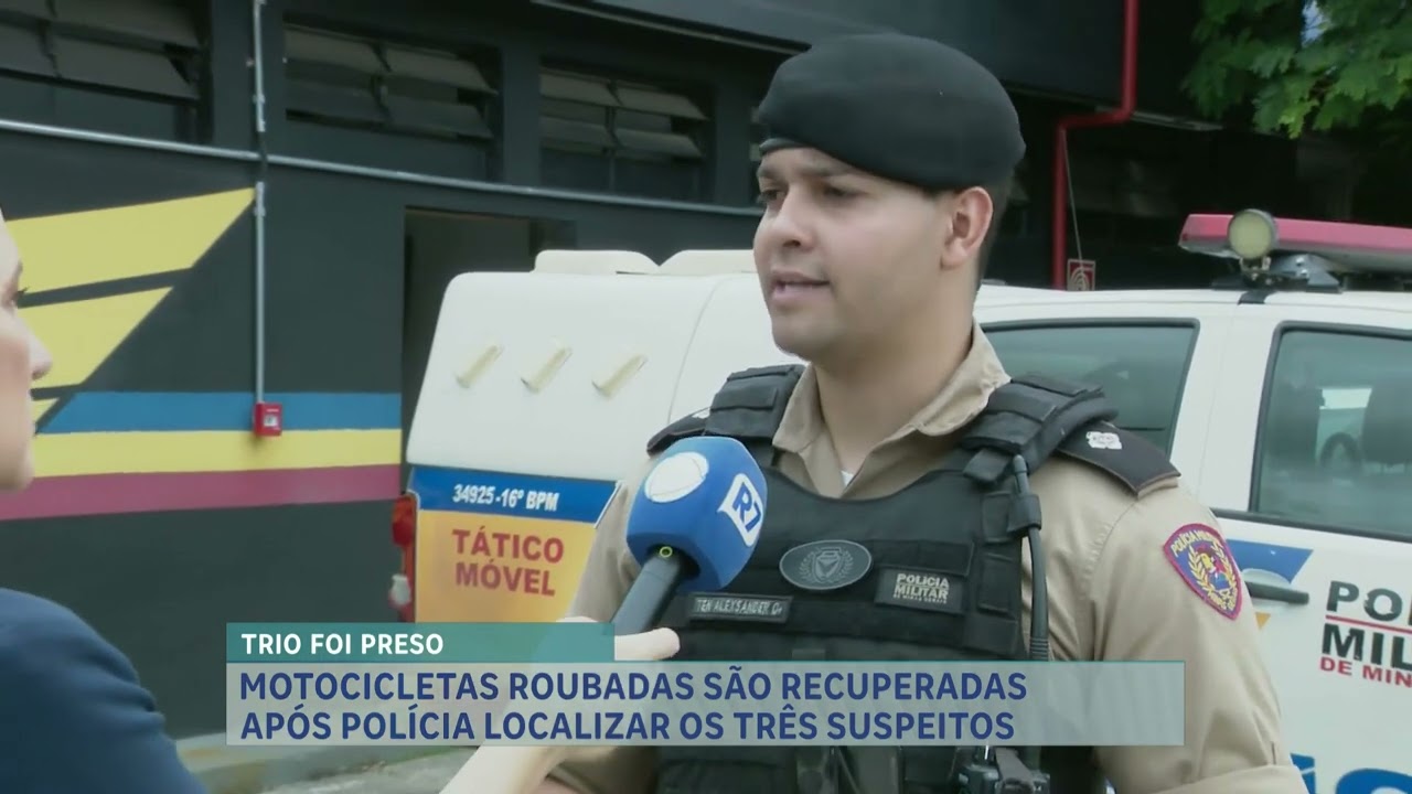 Dois homens presos e um menor apreendido por roubos em Belo Horizonte