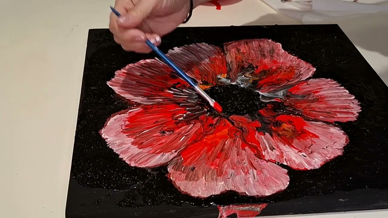 УХ ТЫ!  МАКОВЫЙ ВОСТОРГ  // АКРИЛОВАЯ АБСТРАКЦИЯ // WOW! POPPY DELIGHT ACRYLIC ABSTRACTION