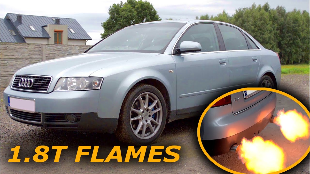 AUDI A4 B6 1.8T CHIP-TUNING + POPCORN | POP & BANGS | BURBLES | FLAMES | ECU TUNING | DOWNPIPE