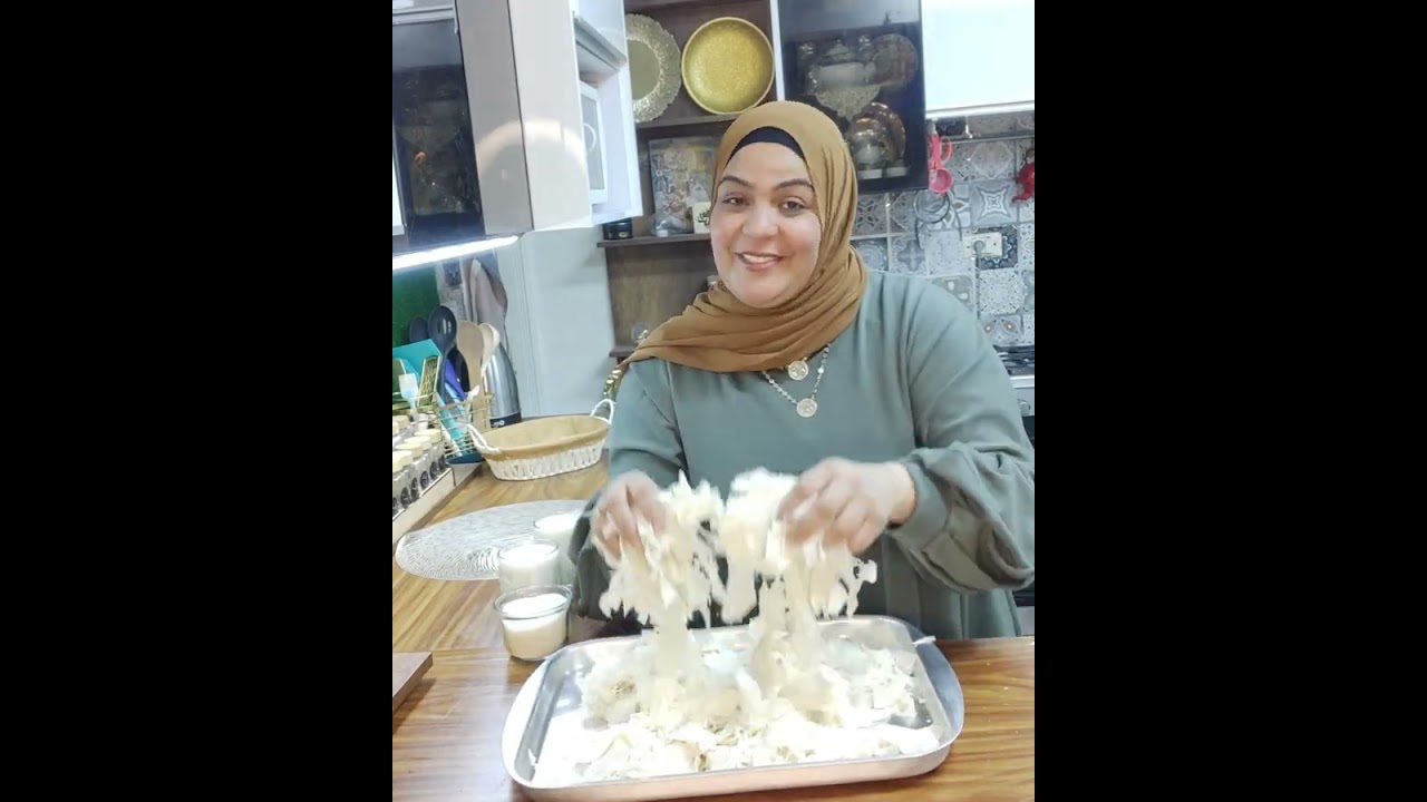 متستغربيش🤩أربع معالق سكر عملت صاج جلاش أحلى من الميلفيه #حوريه_المطبخ #الجلاش #حلويات_رمضان