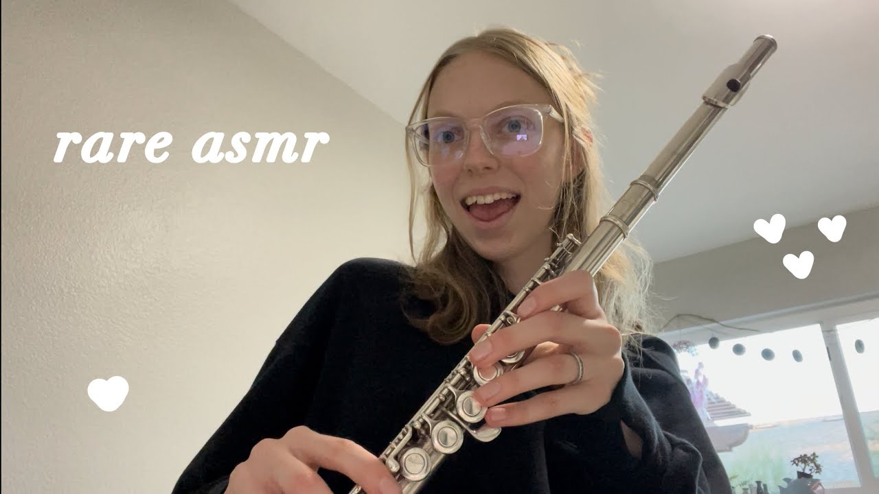 asmr with my flute! (clacky and clicky sounds!)