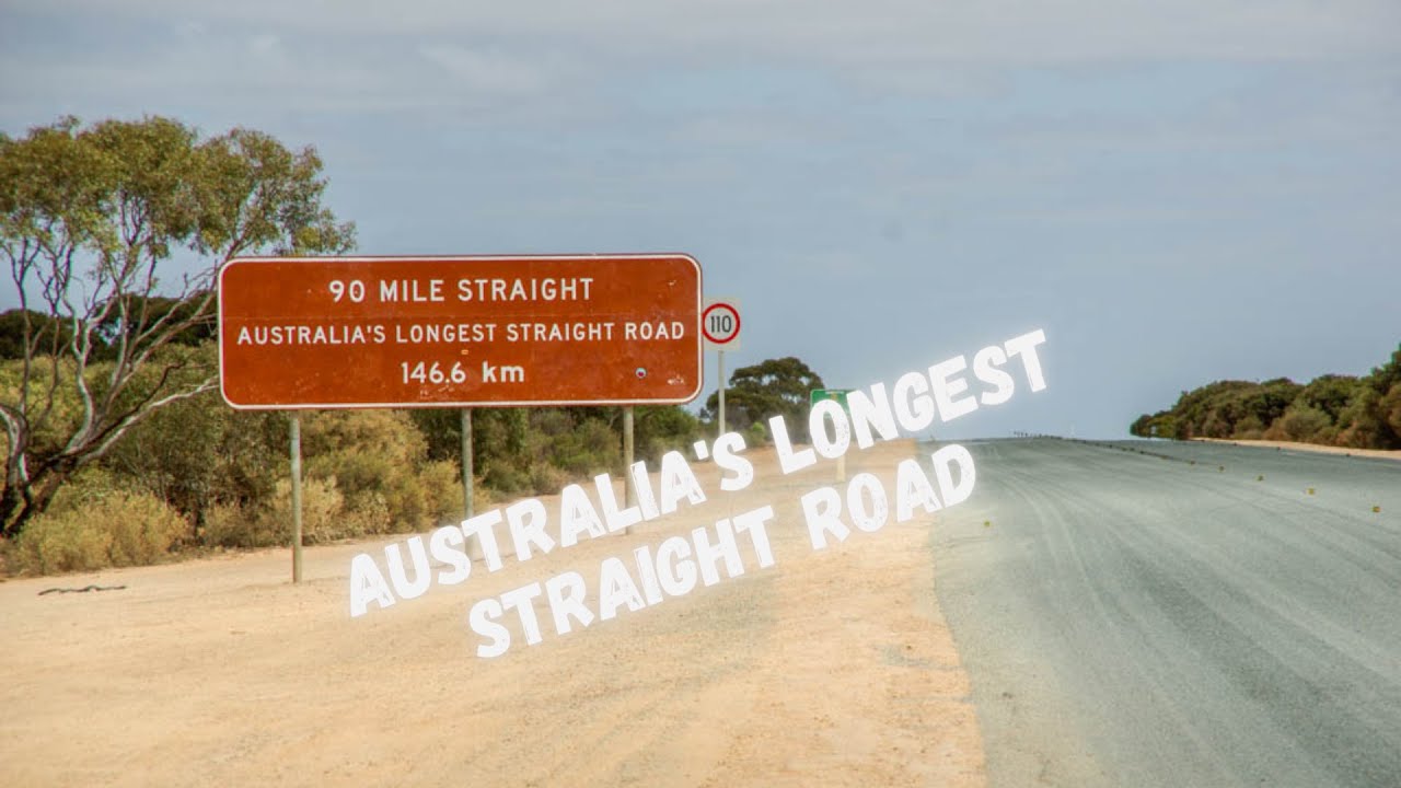 LONGEST STRAIGHT ROAD IN AUSTRALIA - 90 Miles Straight - Timelaps #australia #Longeststraightroad