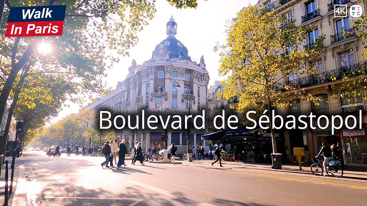 Boulevard de Sébastopol (4K) | Walk In Paris | Paris street tour