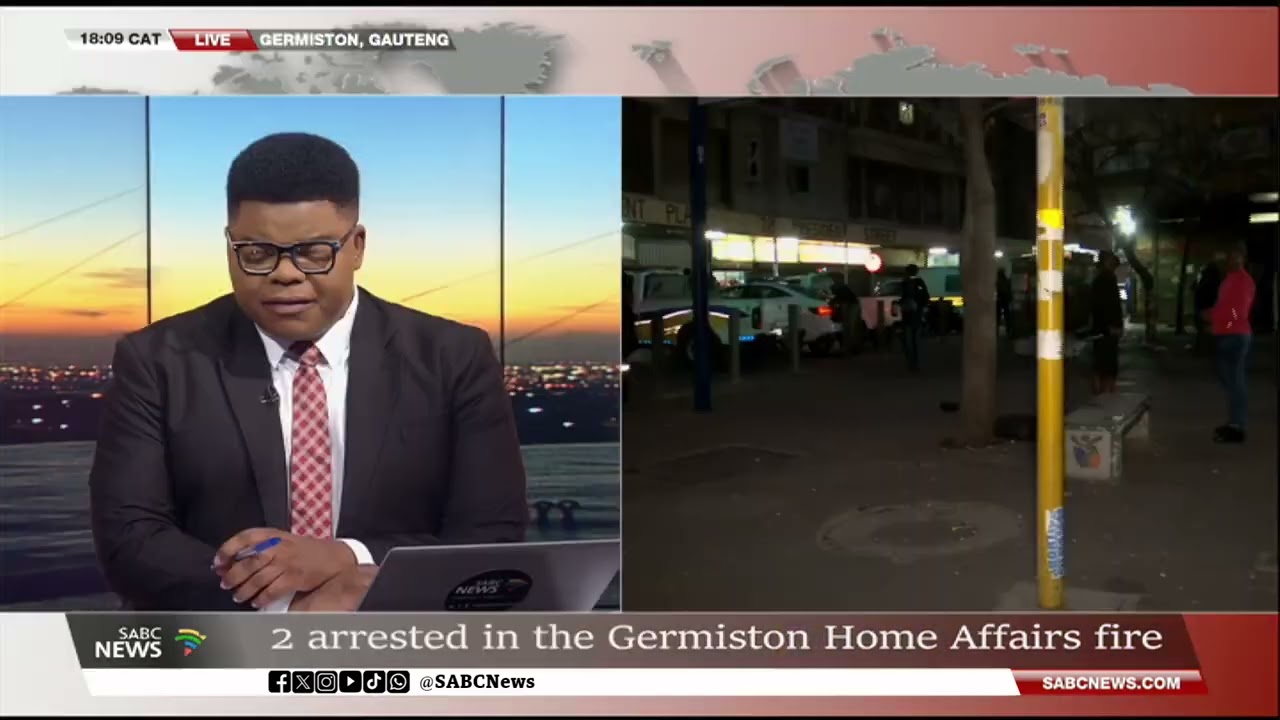 Germiston Home Affairs Fire | Police continue to monitor the area: Calvin Dludla reports