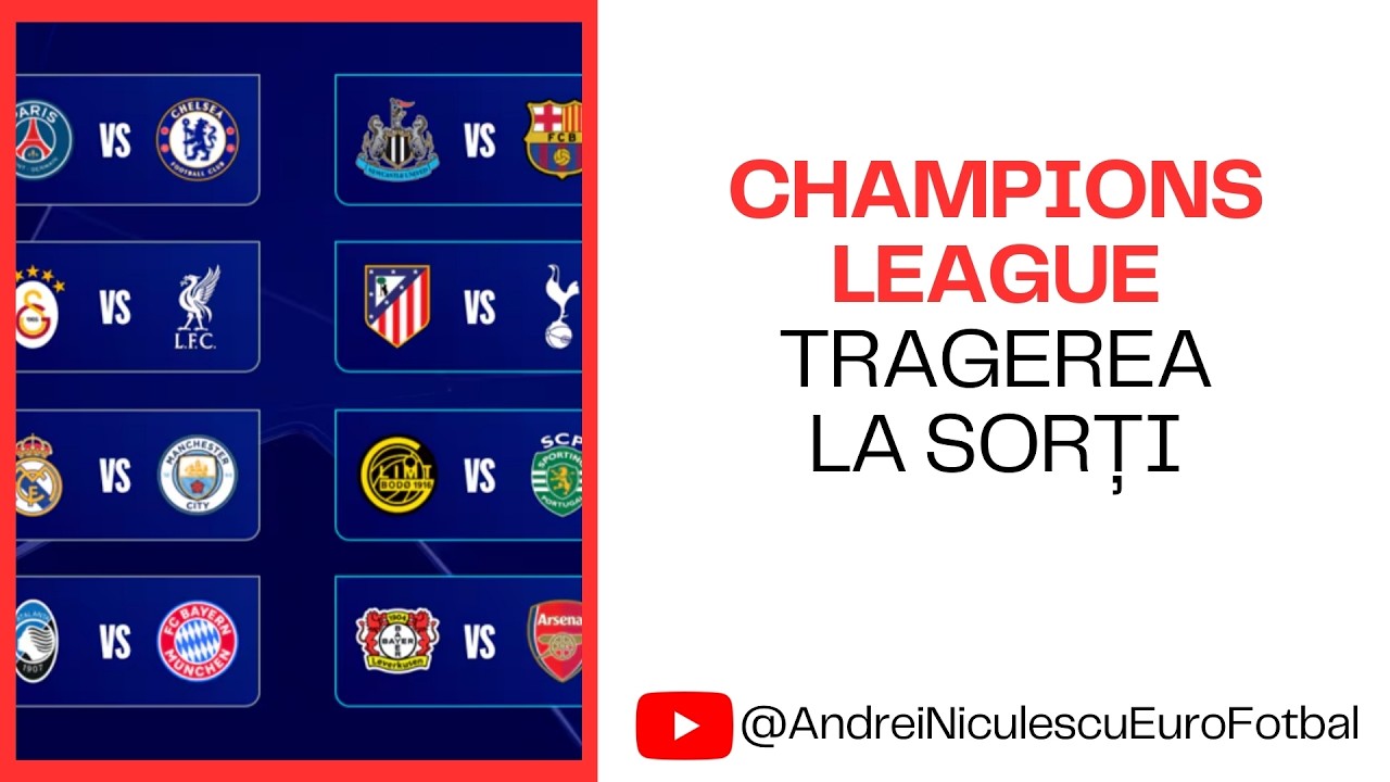 CHAMPIONS LEAGUE: TRAGEREA LA SORTI