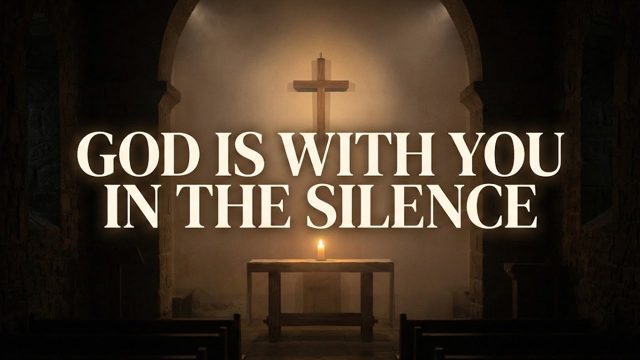 GOD IS HERE IN THE SILENCE | Peaceful Midnight Gospel Worship Piano Instrumental