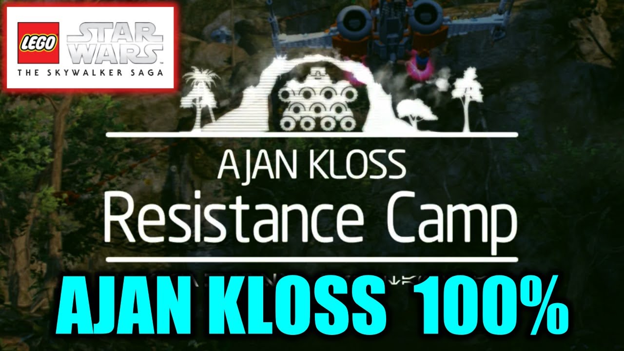 Ajan Kloss - Space & Resistance Camp 100% - All Collectibles - Lego Star Wars The Skywalker Saga