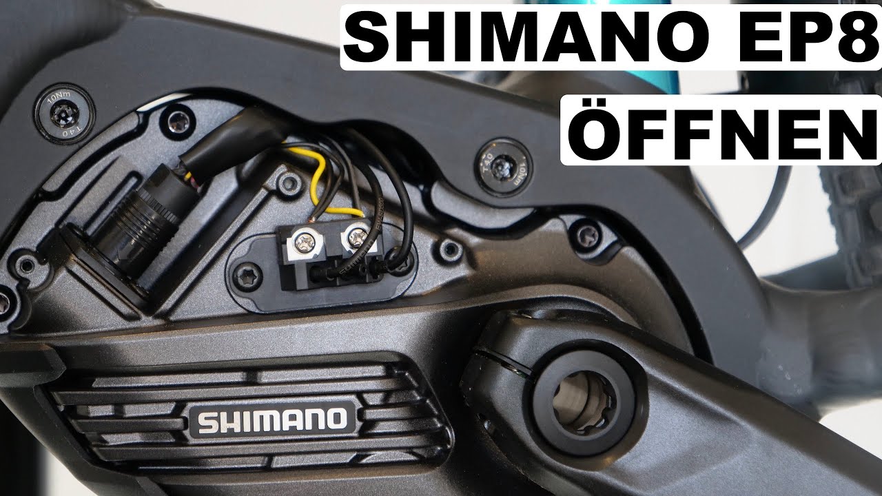 Shimano EP8 öffnen - Abdeckung enfernen - Anschlüsse und Stecker