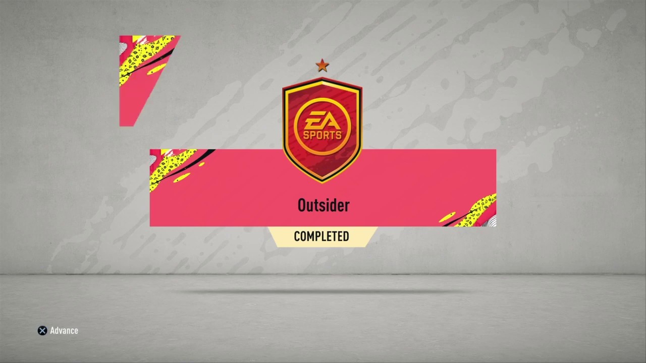 Outsider SBC squad builder challenge FIFA 20 completed by @CRE87E cheap & easy