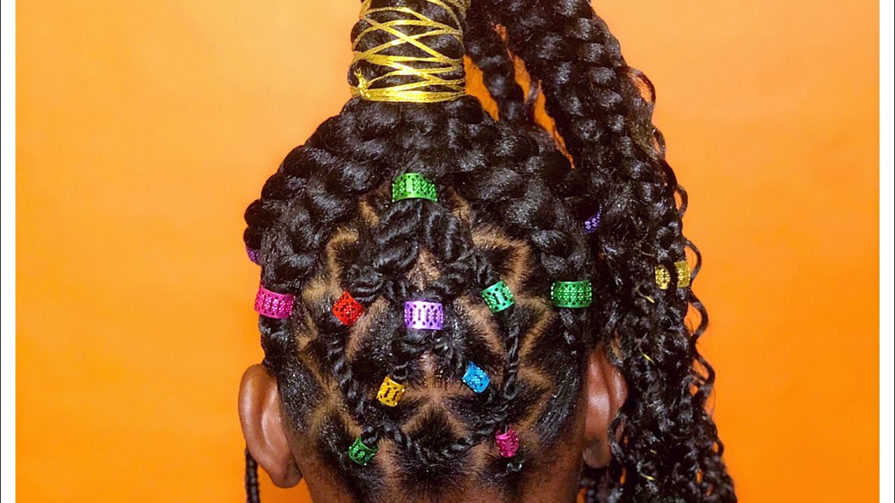PONYTAIL TRIBAL BRAIDS X GODDESS BRAIDS X FEEDIN BRAIDS (KIDS FRIENDLY)