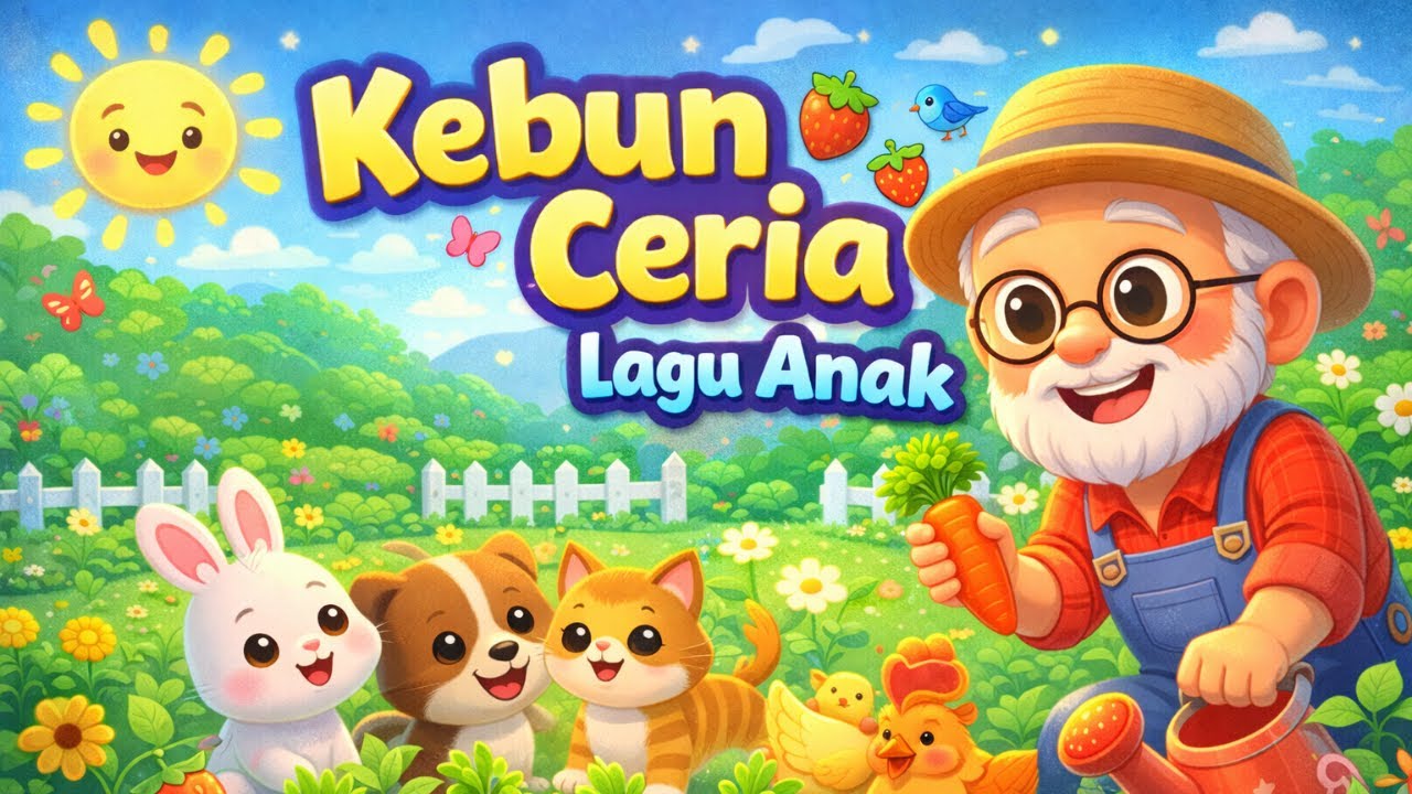 Lagu Anak Indonesia | Kakek Dono Punya Kebun Ceria 🐥🐮