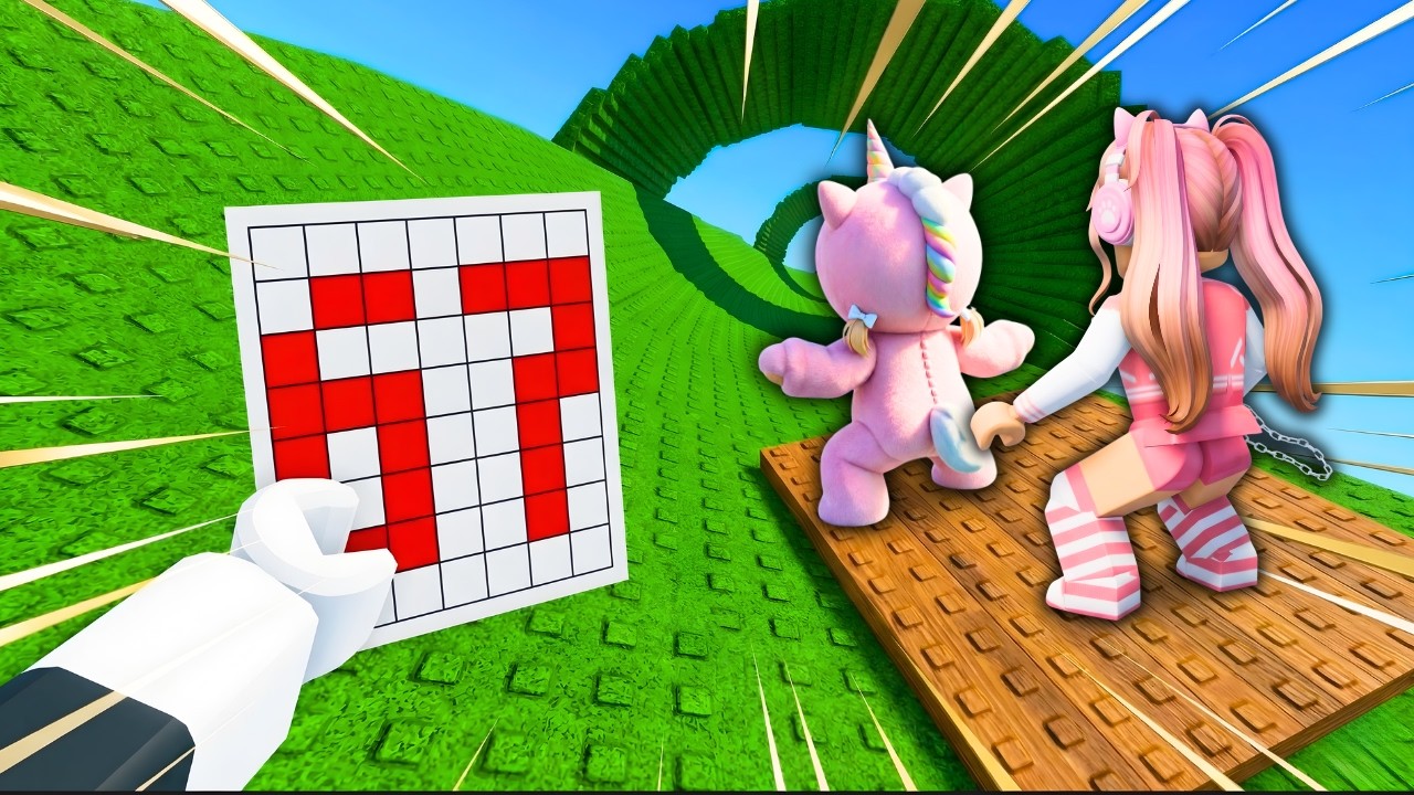 DESENHE o 67 e ESCORREGUE no ROBLOX