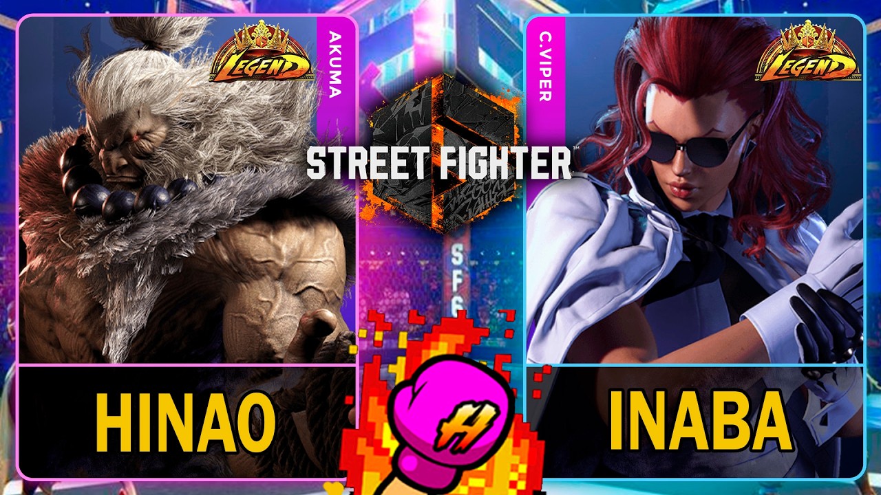 SF6 Hinao (AKUMA) VS Inaba (C.VIPER)🥊Street Fighter 6🥊スト6🥊4K 60ᶠᵖˢ