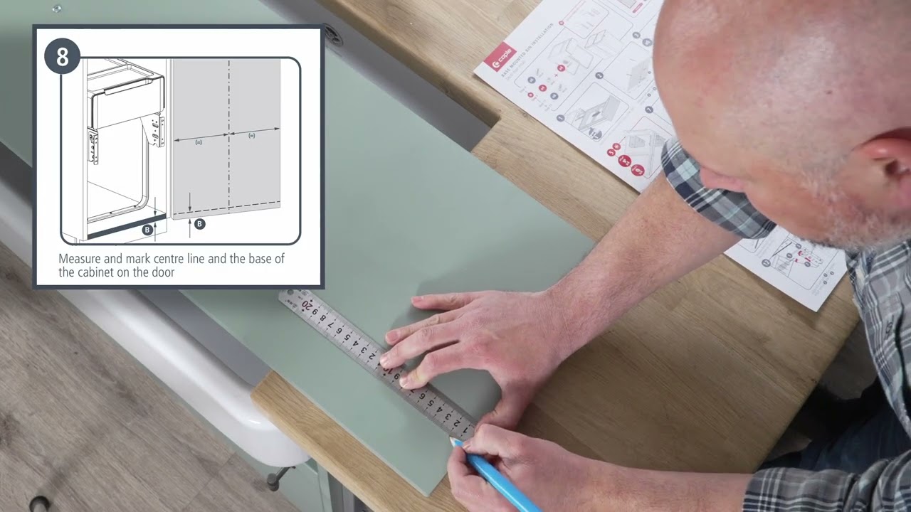 Caple Base Mounted Bin installation