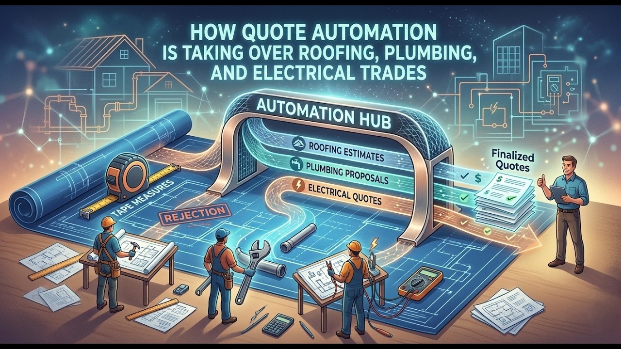 How Quote Automation Is Taking Over Roofing, Plumbing, and Electrical Trades
