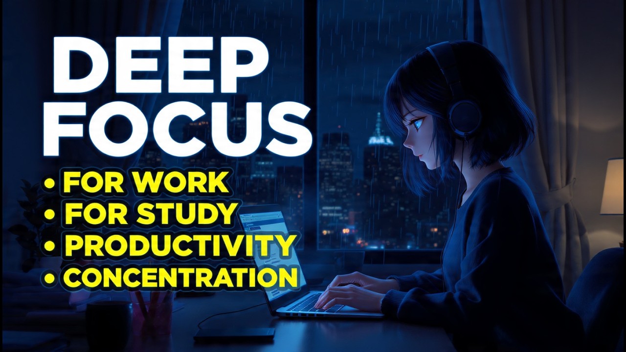🔴 LIVE Productivity Music | Calm Background Instrumental for Long Work Hours