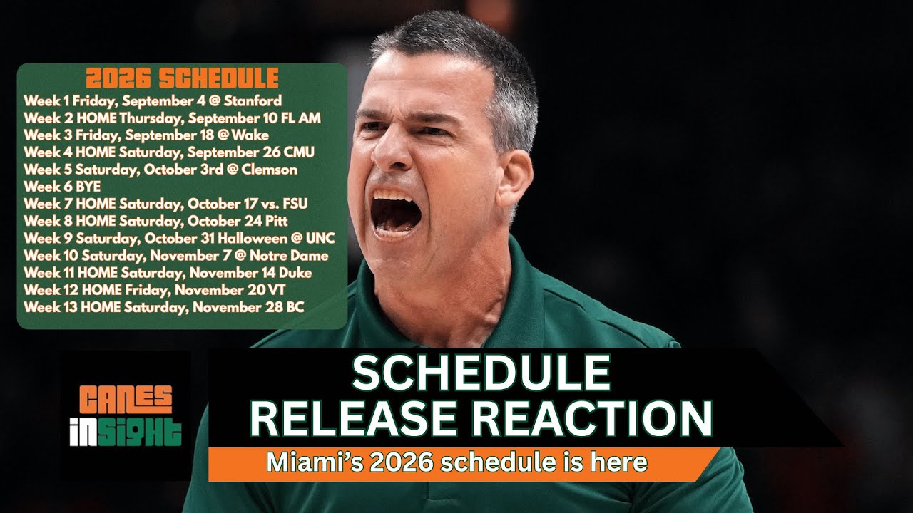 CanesInSight Daily: Darian Mensah is FREE | Schedule Release reaction + Ahmmon Richards joins show
