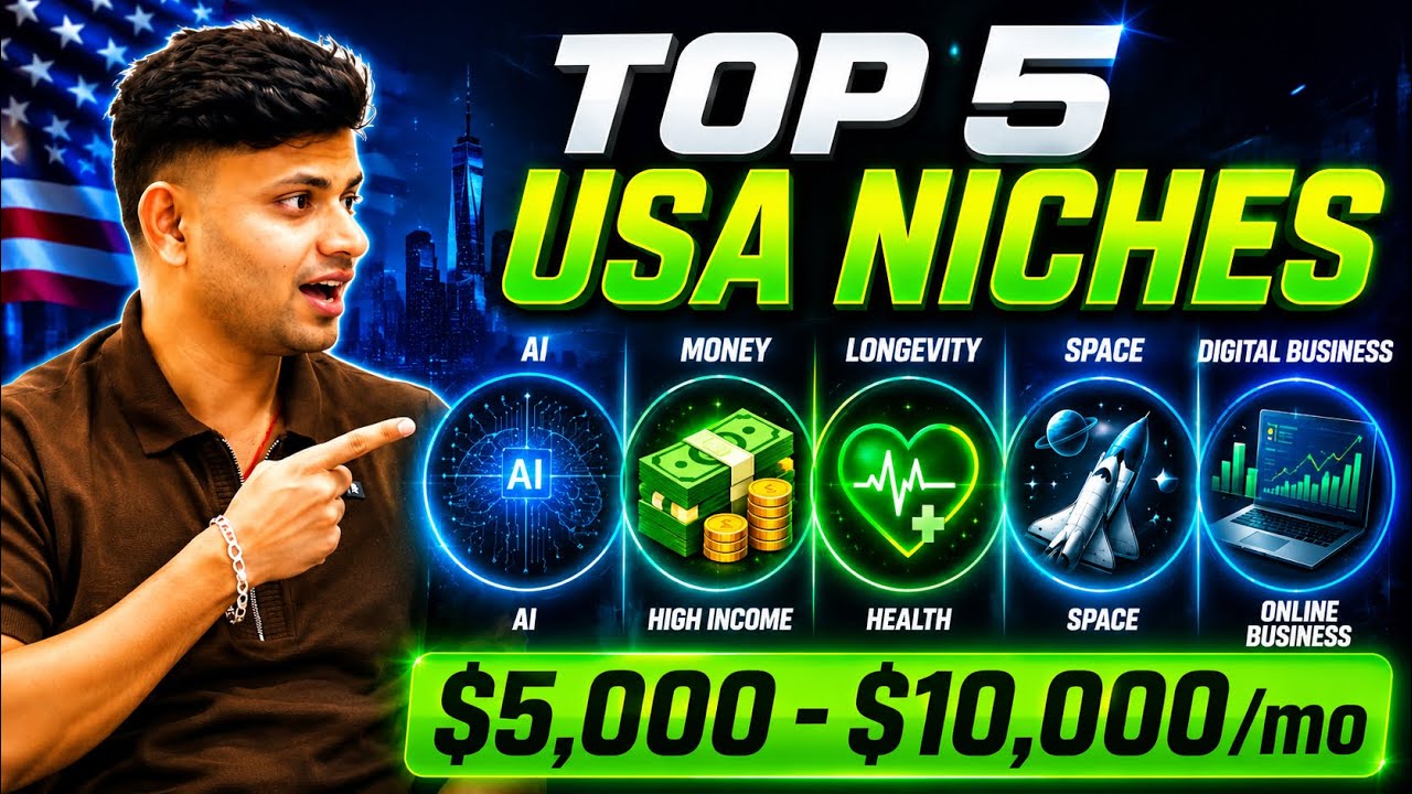 Top 5 Faceless USA Niches For 2027 | Make $5,000/Month High RPM Channels