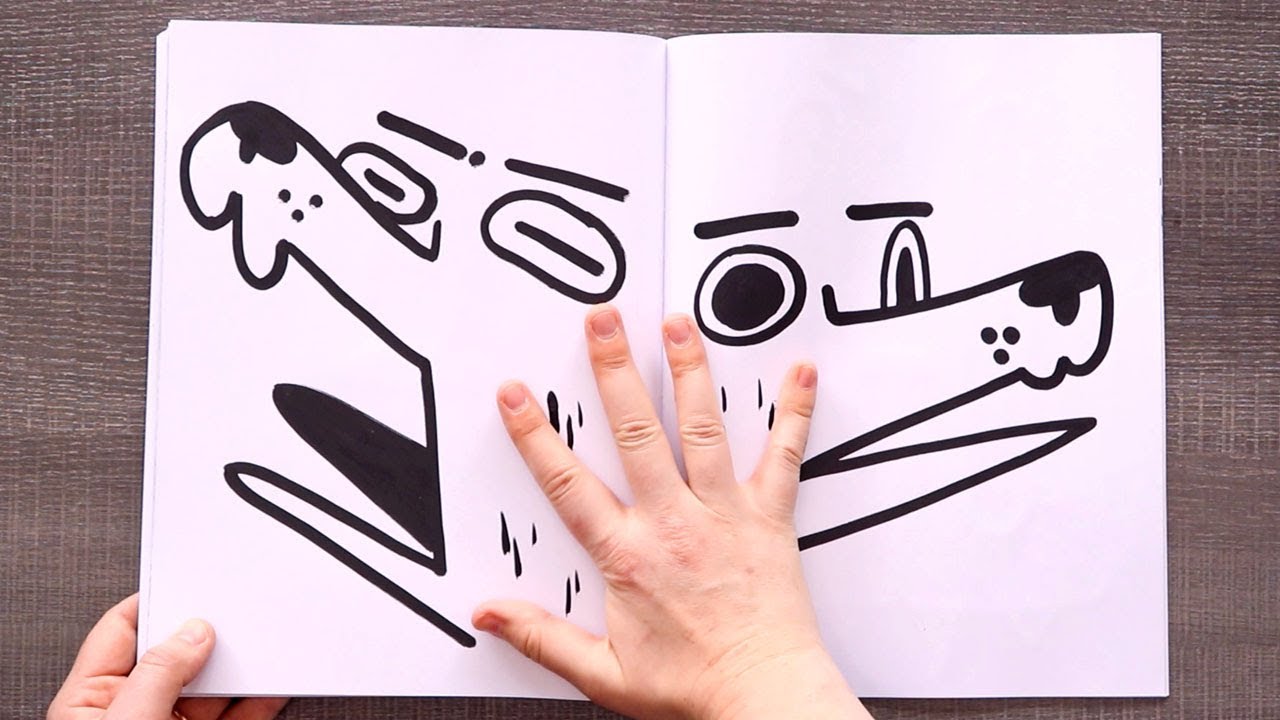 Drawing Silly Faces on 64 Pages - SKETCHBOOK TOUR