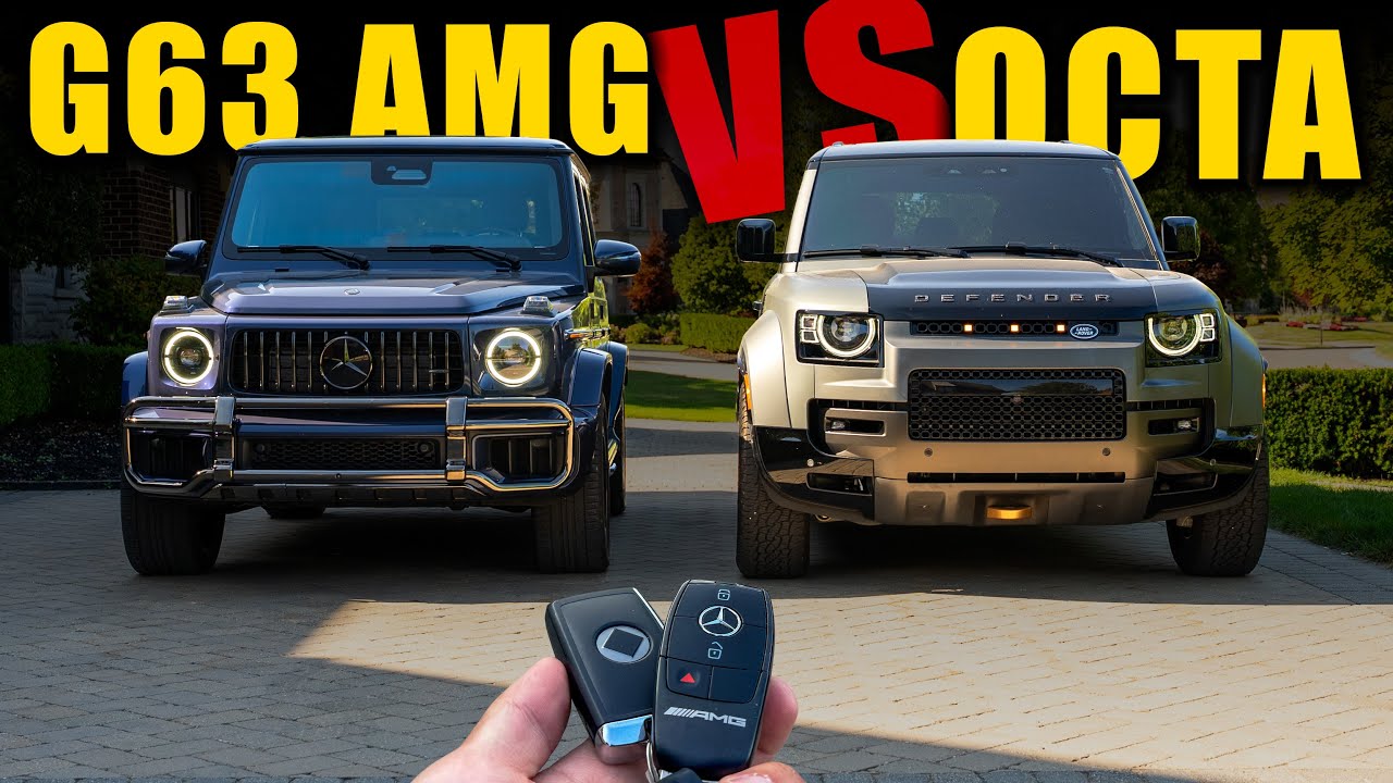 Mercedes G63 AMG против Land Rover Defender OCTA!!