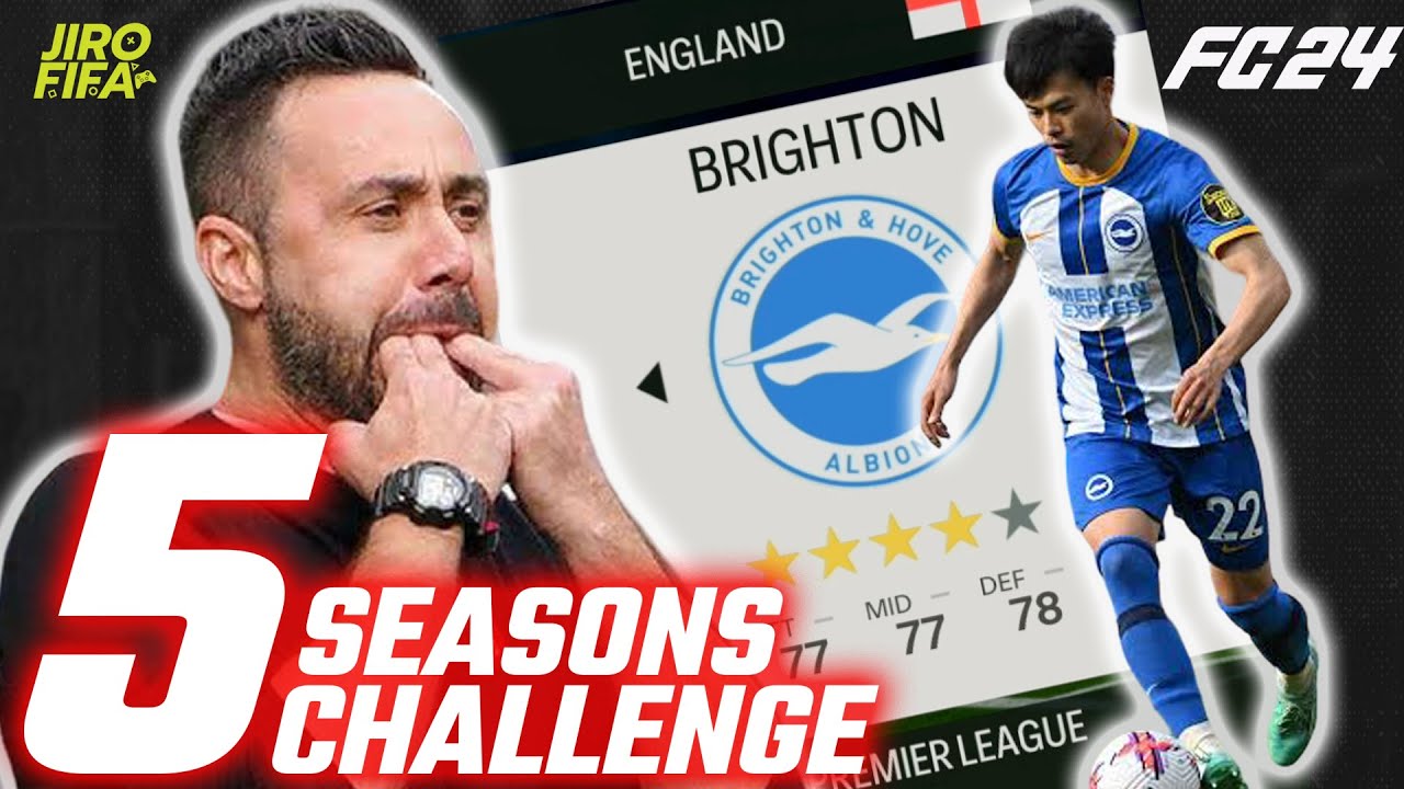 EA FC 24 Brighton Career Mode | JIRO FIFA Five Seasons Challenge | SS1E1
