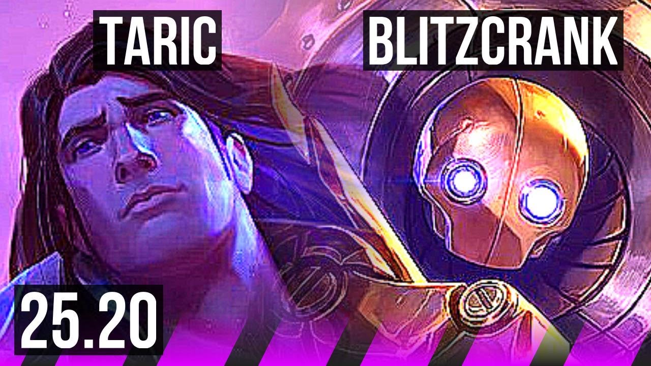 TARIC & Kog'Maw vs BLITZCRANK & Samira (SUP) | KR Master | 25.20