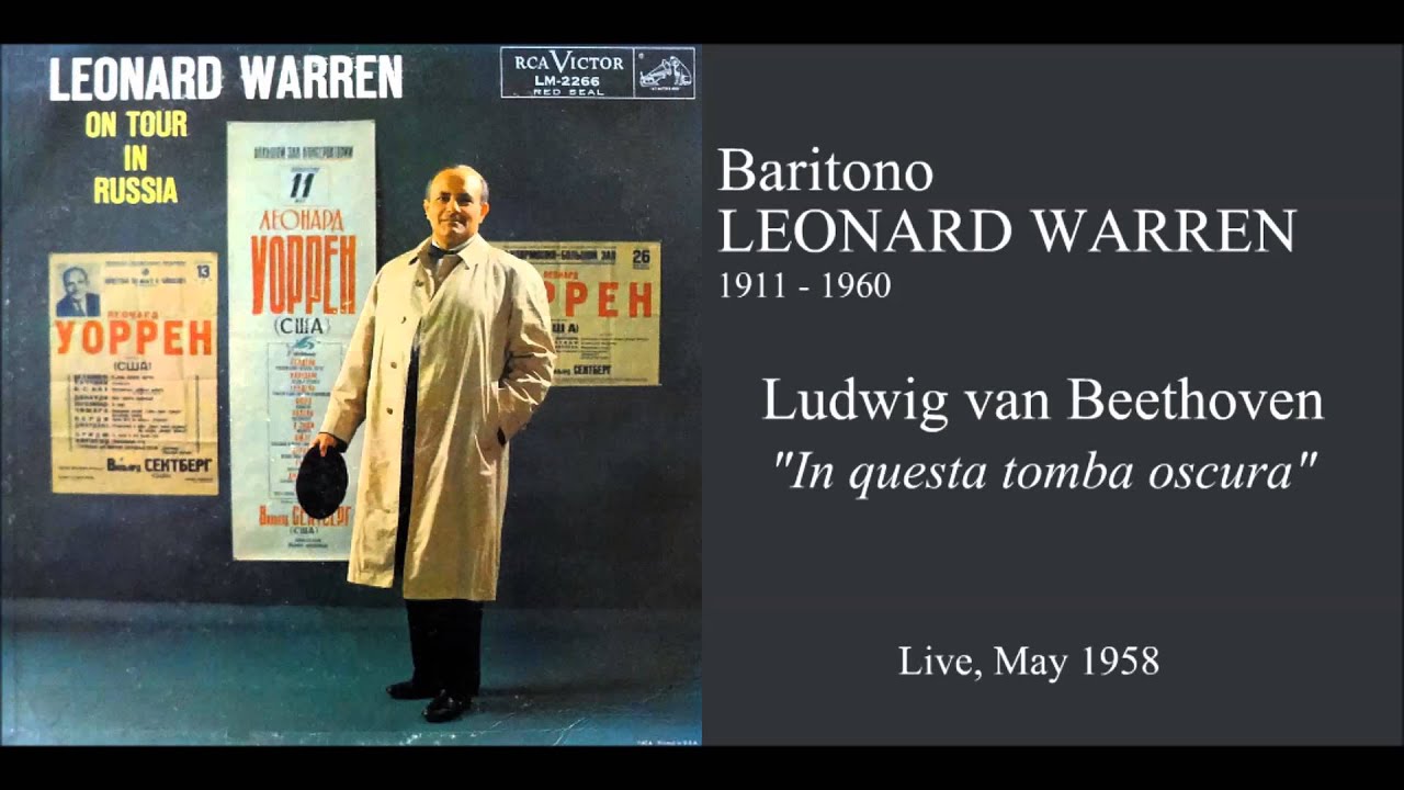 Baritono LEONARD WARREN - L.van Beethoven 