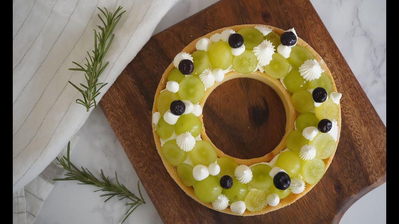 청포도 타르트만들기. 샤인머스켓타르트 : green grape tart [우미스베이킹:그녀의베이킹]