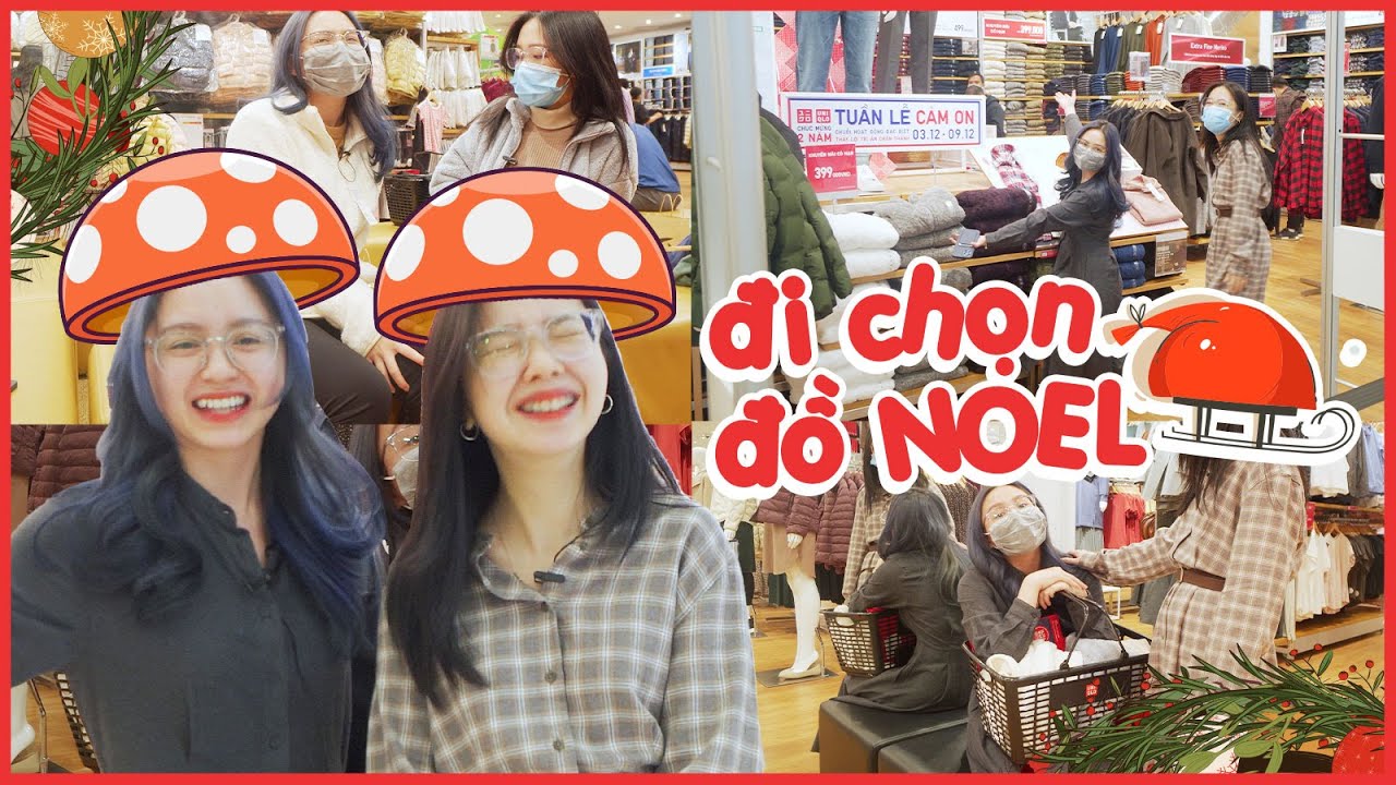 Team nấm lùn Schannel lục tung Uniqlo chọn đồ cho Hà hẹn hò Noel =))