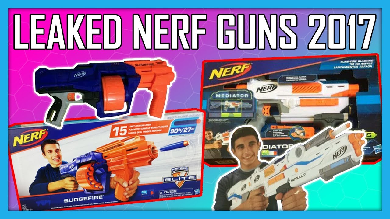 LEAKED NEW 2017 NERF GUNS - Modulus Mediator & Elite Surgefire! | Nerf News