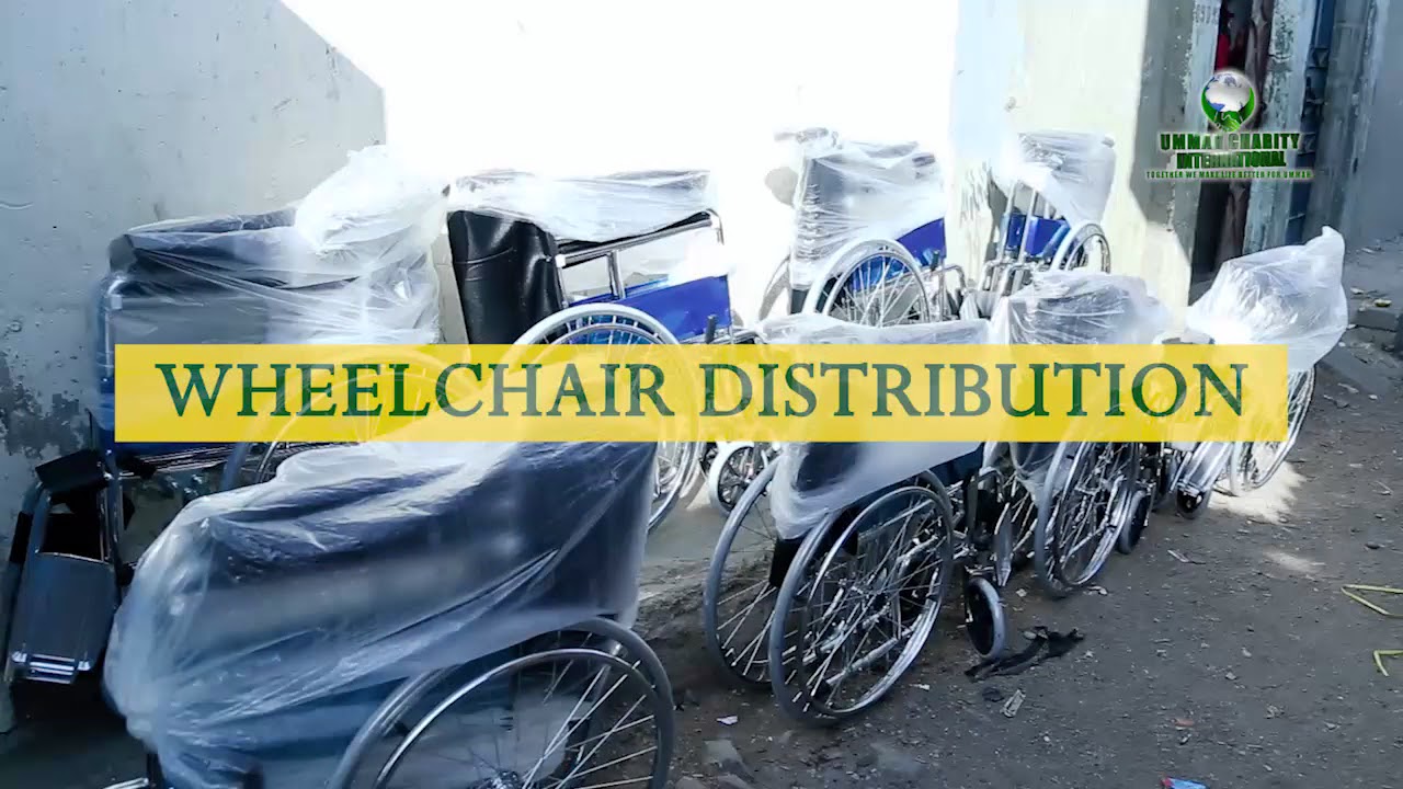 Wheelchair distribution in Burmi Colony