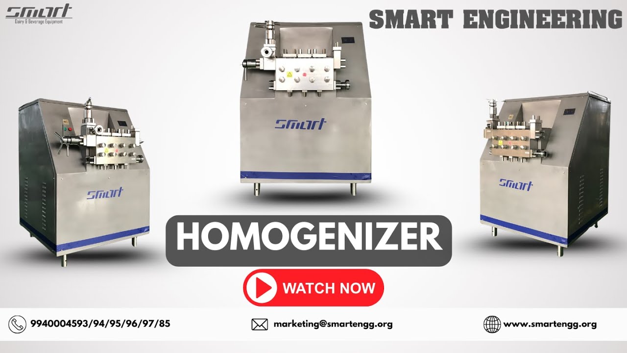 Homogenizer | Smart Engineering #homogenizer #dairy #beverages #machine #milkingmachinetamilnadu
