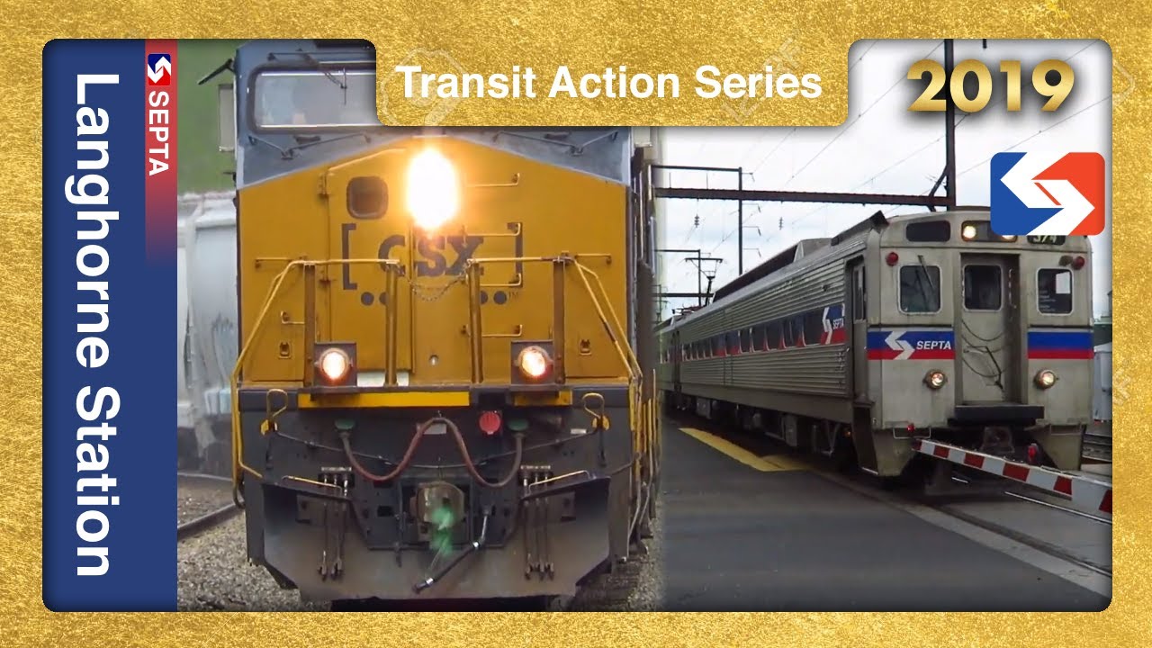 Langhorne, PA: Rush Hour at Langhorne Station - SEPTA TrAcSe 2019
