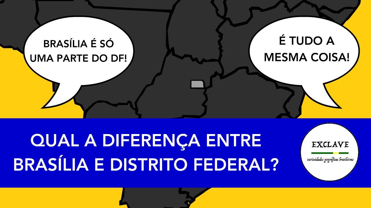 Qual a diferença entre Brasília e Distrito Federal? 🇧🇷