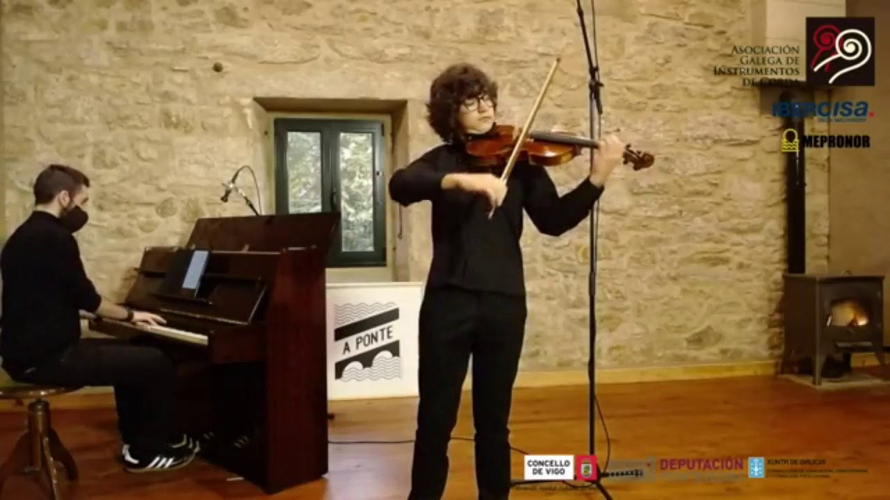 Anxo Gómez Piñeiro (12 years old).- Sinfonía Española op.21 .- 1ª parte.- Edouard Lalo