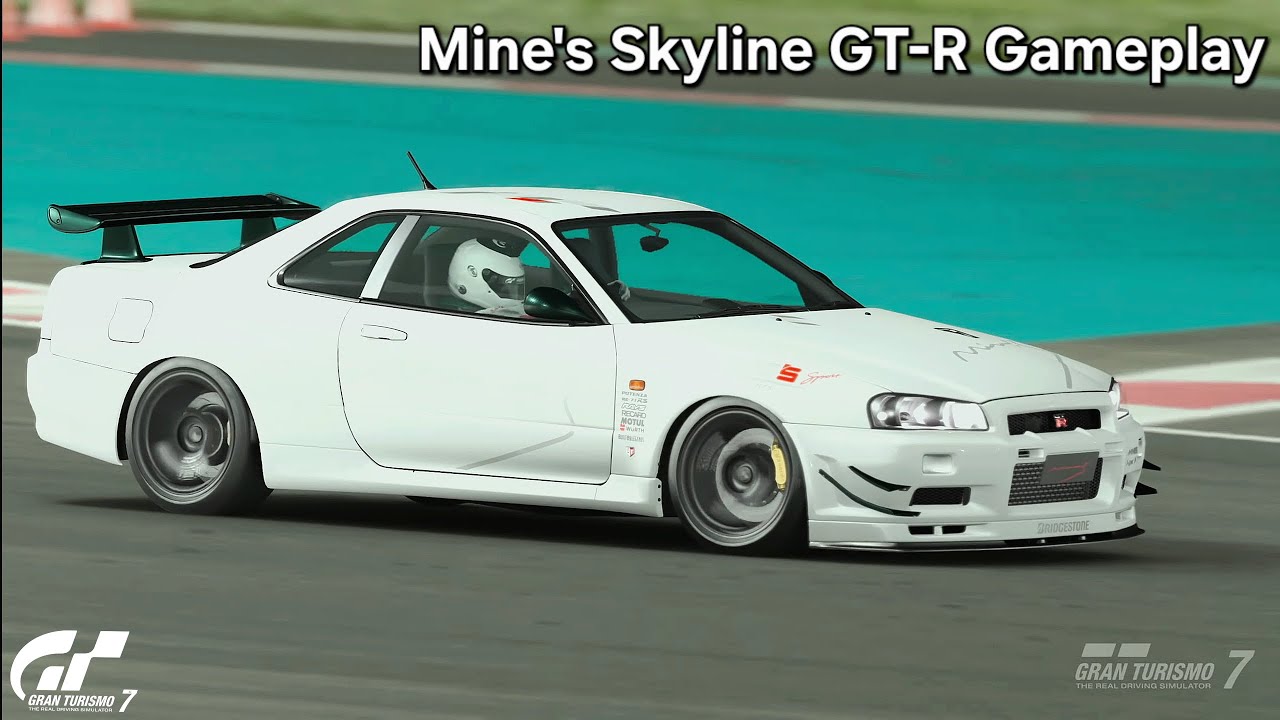 Gran Turismo 7 | Mine's Skyline BNR34 GT-R Base N1 '06 Gameplay at Yas Marina Circuit [PS5]