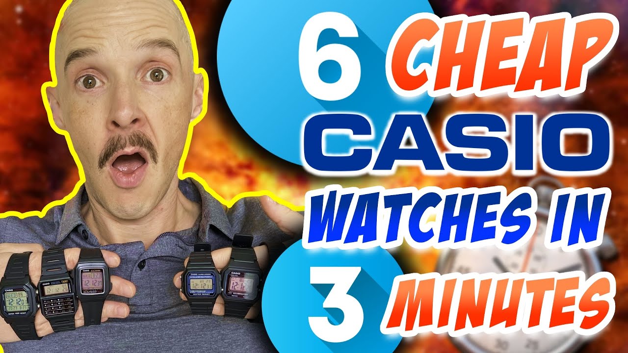 6 часов Casio за 3 минуты ⌚️ Руководство покупателя недорогих часов Casio. Краткий обзор #casio #...