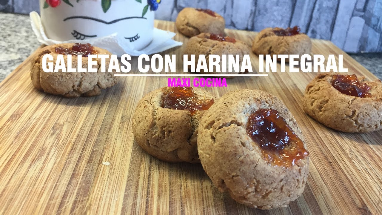 GALLETAS CON HARINA INTEGRAL TIPO PEPAS | Maxi Cocina