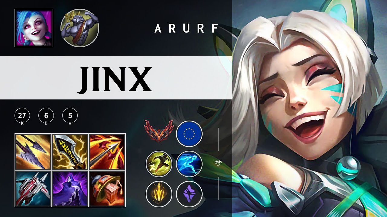 Jinx ARURF - EUW Grandmaster Patch 26.02