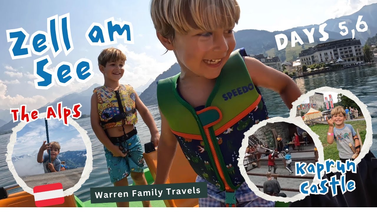 Europe with Kids: Epic 24 Hours in Austria! Zell am See, Alpine Playgrounds & Kaprun Castle.
