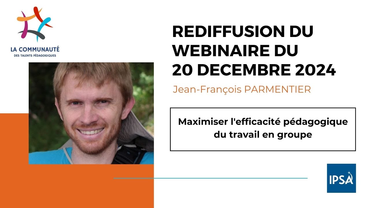 #52 - Maximiser l'efficacité pédagogique du travail en groupe avec Jean-François Parmentier