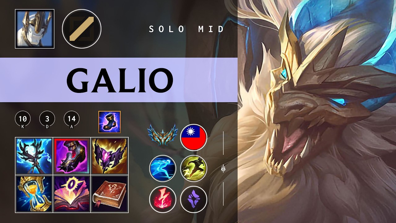 Galio Mid vs Zed - TW Challenger Patch 26.05