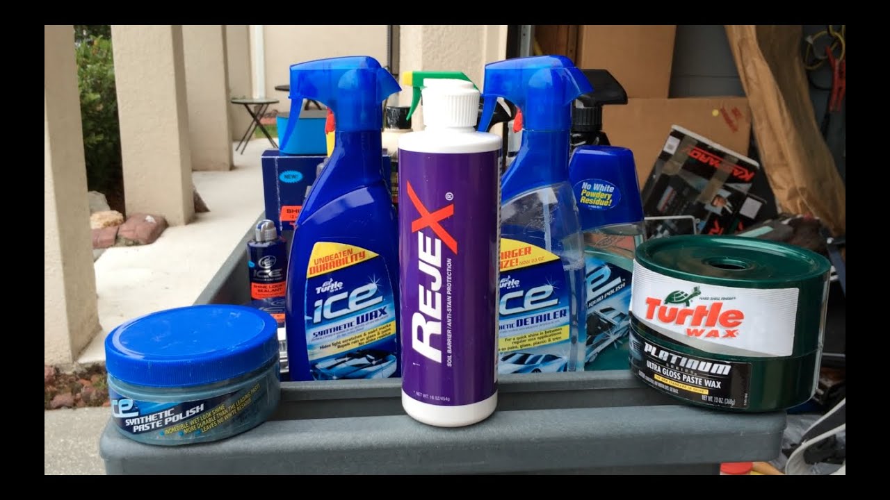 Turtle Wax ICE Synthetic Paste Polish & RejeX Paint Sealant