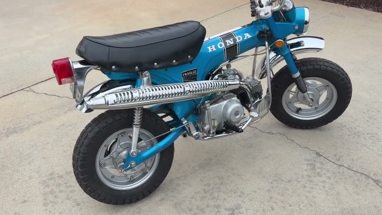 Another Great Example of an Original 3/28 1970 Honda CT70 in Candy Blue Sapphire