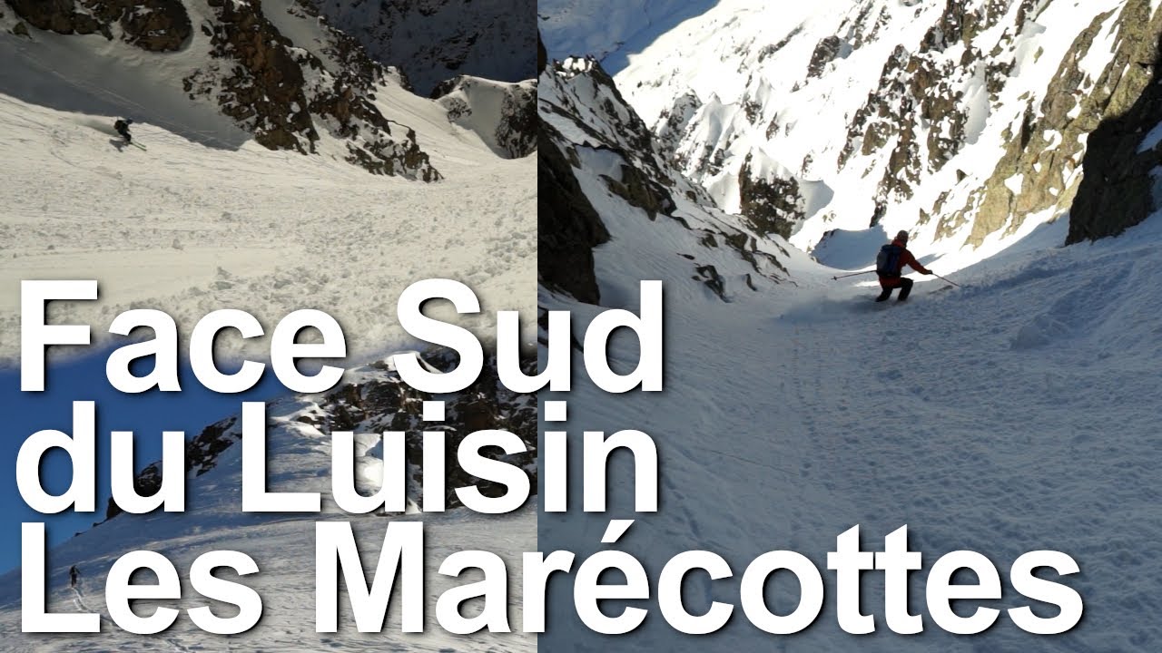 Le Luisin Couloir Face Sud Valais Suisse Les Marécottes ski de randonnée alpinisme pente raide