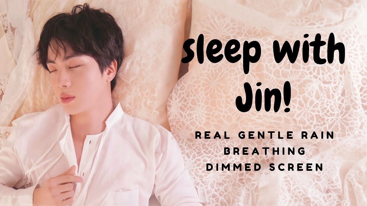 sleep with your boyfriend jin | rain, breathing, dimmed screen asmr