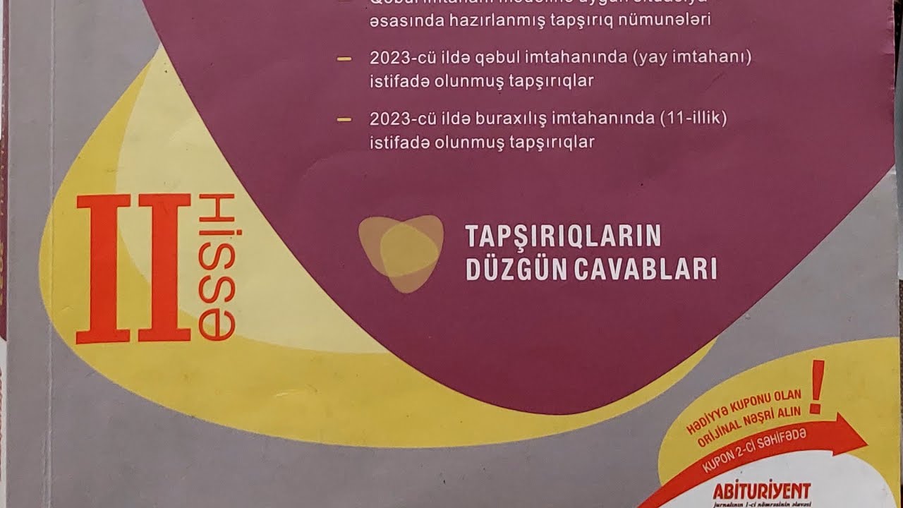 Üstlü və loqarifmik bərabərsizliklər.(1-26). Test toplusu 2023