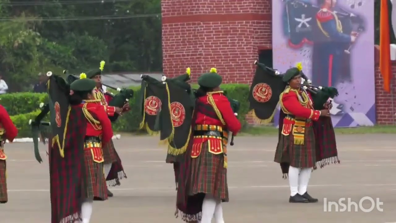 Jharkhand Police mahila pipe band Performance in 25th all india police band compitation 2024 Nagalan