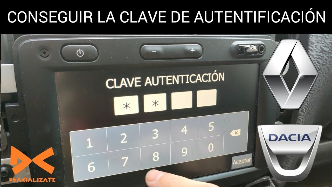 Como conseguir la clave de autentificación Dacia/ Renault | Desmontar la radio Dacia Lodgy/ Dokker