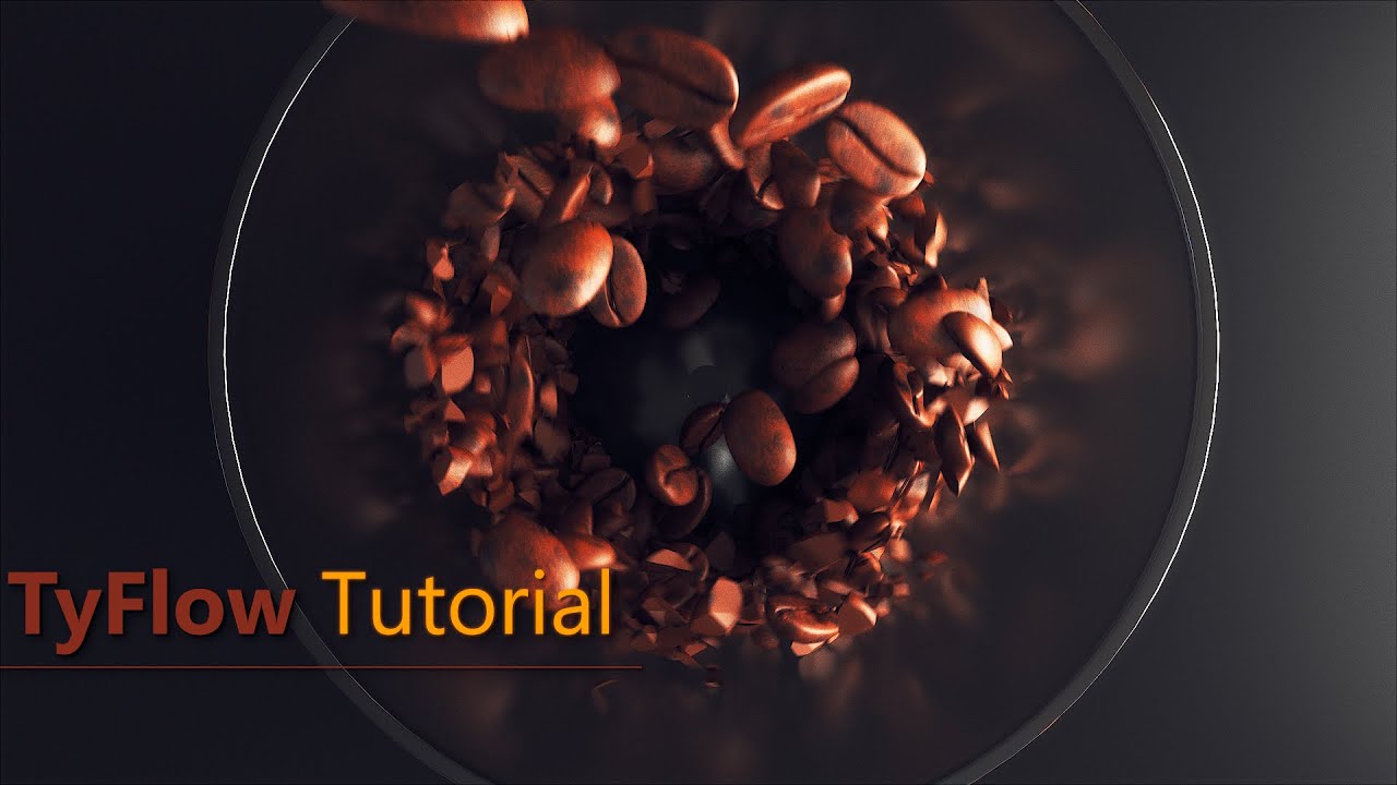 Coffee Grinding Beans With (tyFlow & 3Ds Max) | Tutorial
